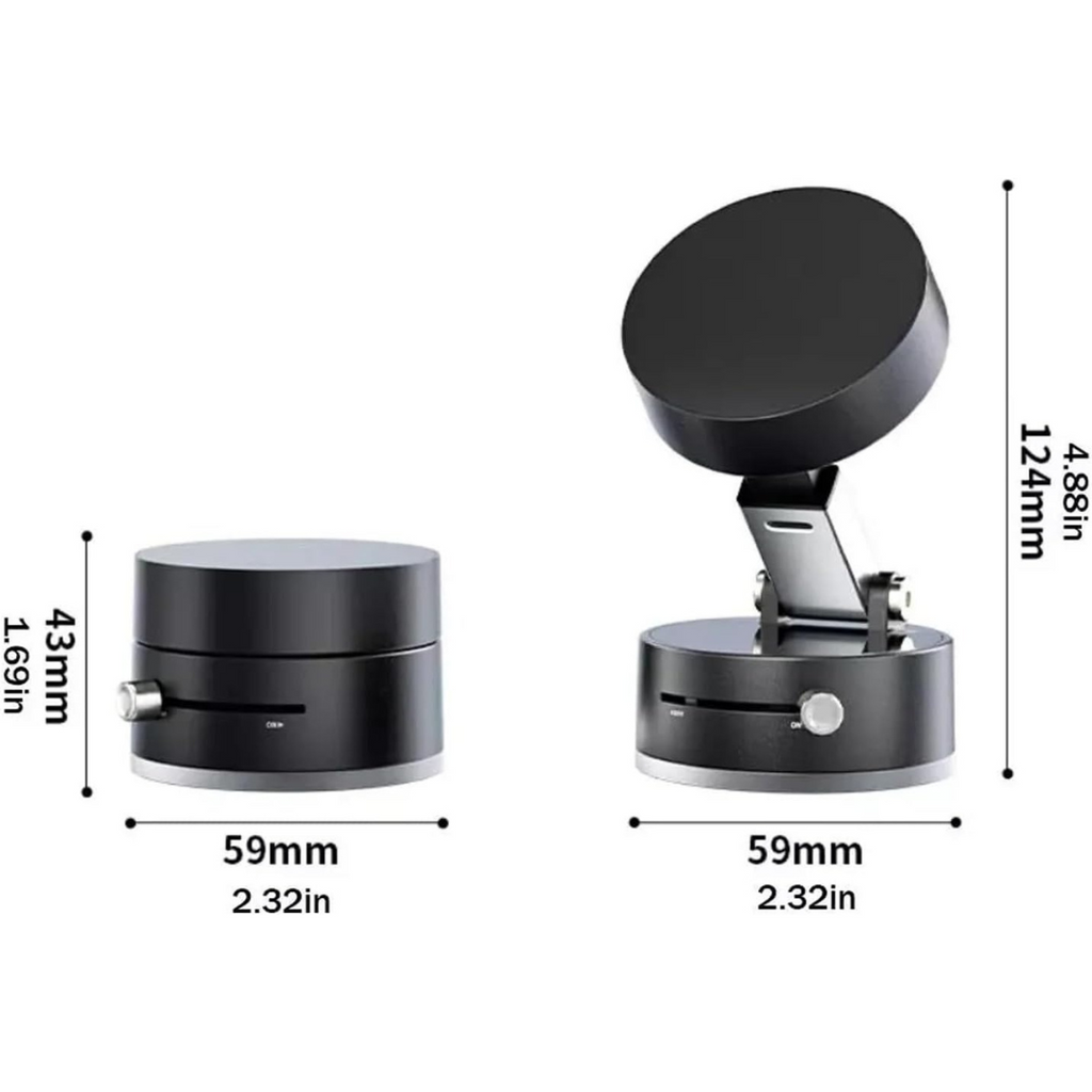 Magnetic Foldable Car Phone Holder with Vacuum Suction Mount
