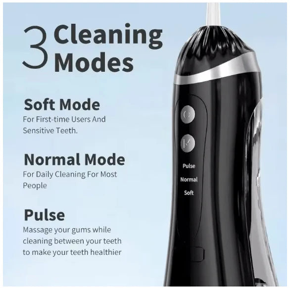 Oral Irrigator Water Flosser – 3 Modes Cordless